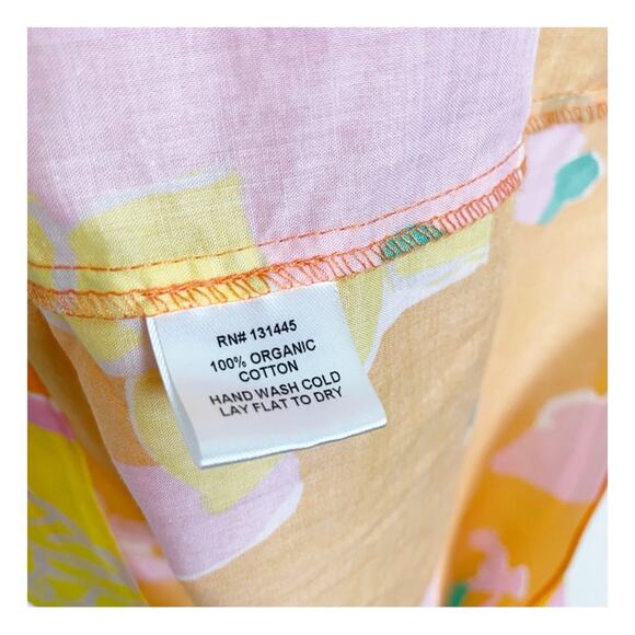 WHIT x Anthropologie Carly Floral S/S Shift Dress Organic Cotton - Picture 10 of 11